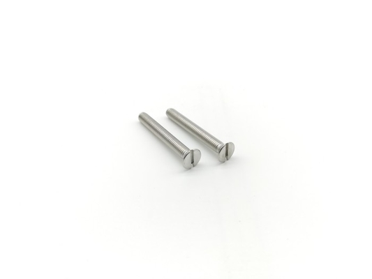 304 Stainless Steel Machine Screws ISO2009 Slotted Flat Head Machine Screw