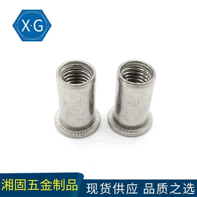 Twist Resistant SS304 A270 Flat Head Rivet Nuts M3 M4 M5 GB17880.1