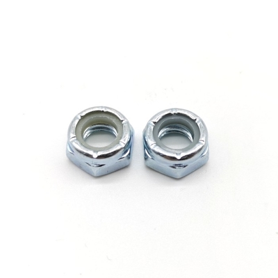 Gr.2 Nylon Insert Lock Nuts ASME B18 16.6 Zinc Plated C1018 Coarse