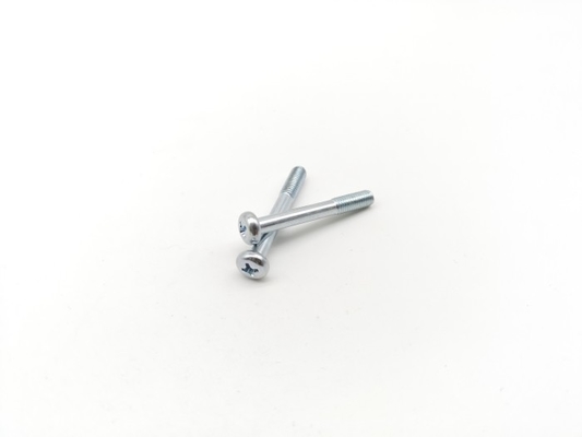 Iso 7045 Specification Grade 4.8 Partially Threaded Cross Pan Head Metal Screw Zinc Plated Steel