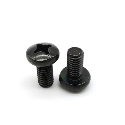 Small 18-8 Stainless Steel Machine Screws Black Zinc Phillips Round Head Machine Screw