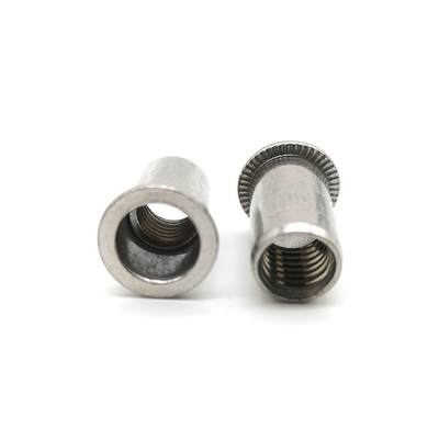 Twist Resistant SS304 A270 Flat Head Rivet Nuts M3 M4 M5 GB17880.1