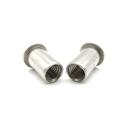 Twist Resistant SS304 A270 Flat Head Rivet Nuts M3 M4 M5 GB17880.1