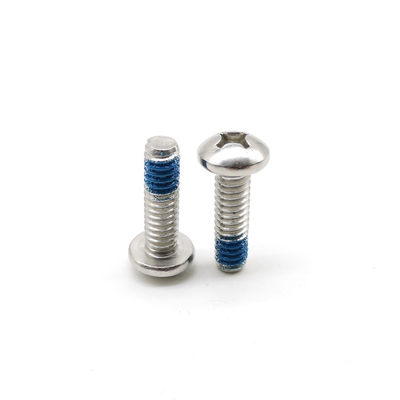 304 Stainless Steel Phillips Pan Head Machine Screw DIN 7985 Thread Glue Lock